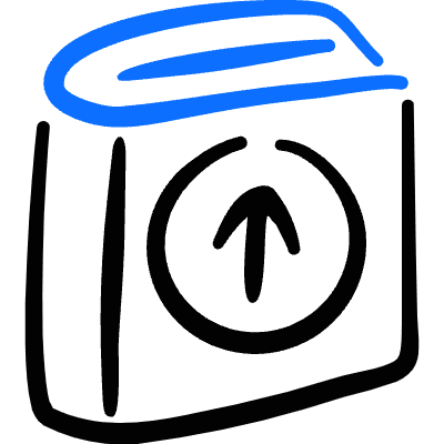Book Upload Icon from Freehand Duotone Set
