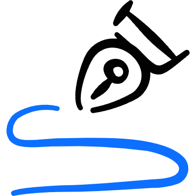 Content Fountain Pen Write Icon from Freehand Duotone Set