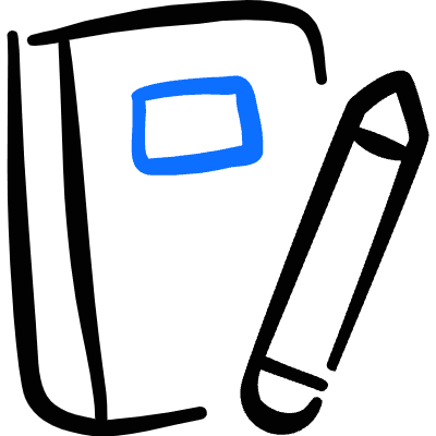 Content Notebook Pencil Icon from Freehand Duotone Set