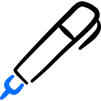 Content Pen Icon from Freehand Duotone Set