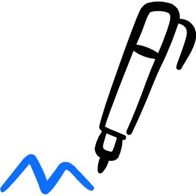 Content Pen Write Icon from Freehand Duotone Set