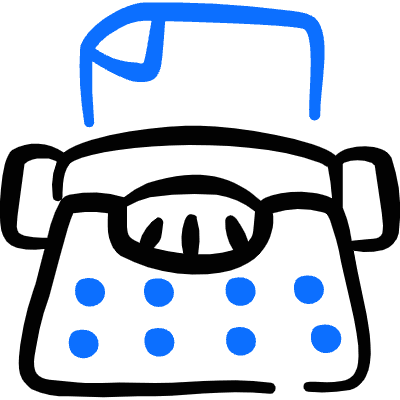 Content Typewriter 1 Icon from Freehand Duotone Set