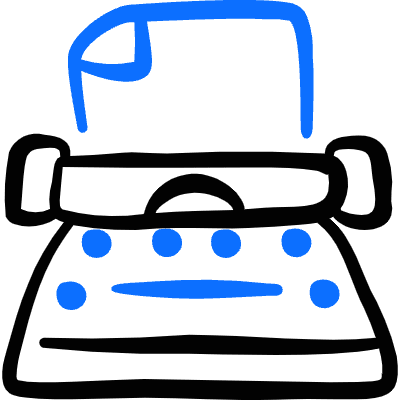 Content Typewriter Icon from Freehand Duotone Set