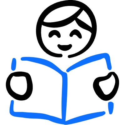 Newspaper Read Man Icon from Freehand Duotone Set