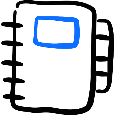 Notes Book Icon from Freehand Duotone Set