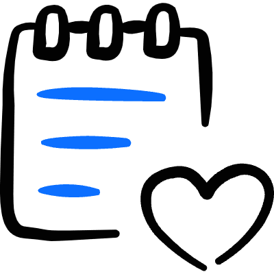 Notes Favorite Heart Icon from Freehand Duotone Set