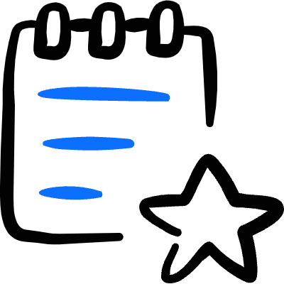 Notes Favorite Star Icon from Freehand Duotone Set