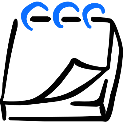 Notes Flip Icon from Freehand Duotone Set