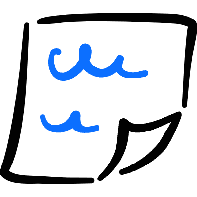 Notes Paper Text Icon from Freehand Duotone Set