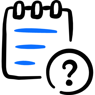 Notes Question Icon from Freehand Duotone Set