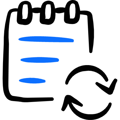 Notes Sync Icon from Freehand Duotone Set