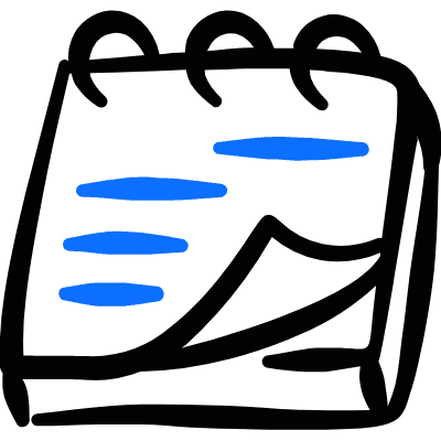 Notes Text Flip Icon from Freehand Duotone Set