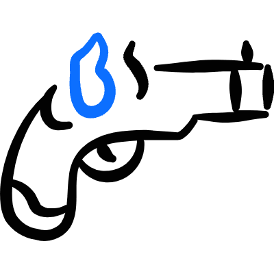 Antique Gun Icon from Freehand Duotone Set