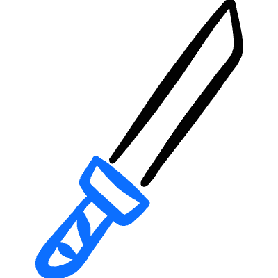 Antique Sword Icon from Freehand Duotone Set