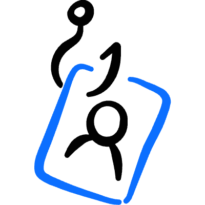Crime Phishing Image Icon from Freehand Duotone Set