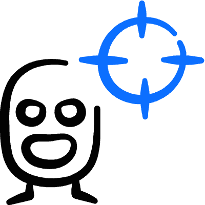 Crime Target Icon from Freehand Duotone Set