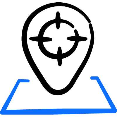 Crime Target Location Icon from Freehand Duotone Set