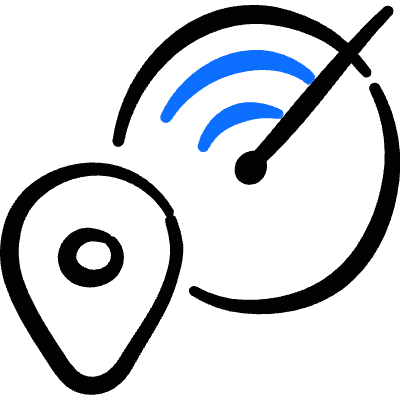 Crime Target Radar Pin Location Icon from Freehand Duotone Set