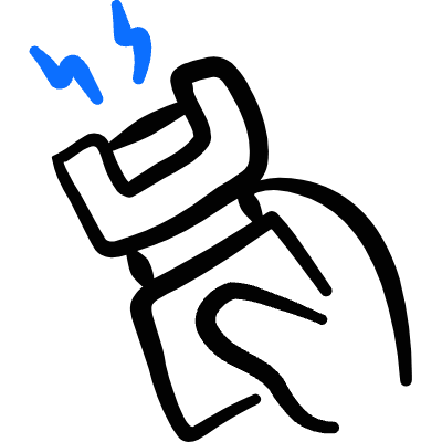 Crime Taser Icon from Freehand Duotone Set