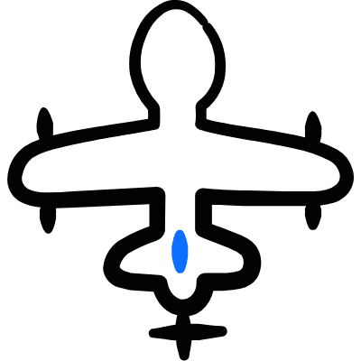 Drone Air Icon from Freehand Duotone Set