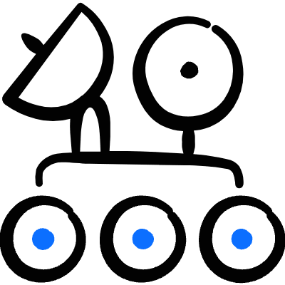 Drone Ground Radar Signal Communication Icon from Freehand Duotone Set