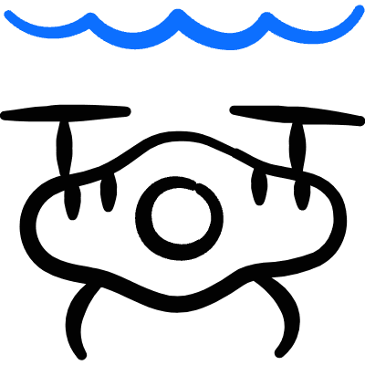 Drone Underwater Icon from Freehand Duotone Set