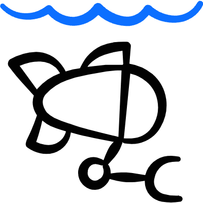 Drone Underwater Sample Collector Icon from Freehand Duotone Set