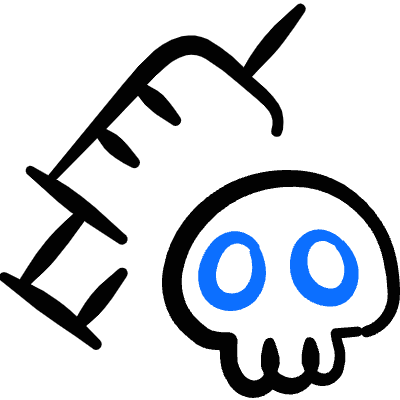 Drugs Poison Syringe Icon from Freehand Duotone Set