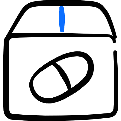 Drugs Traffic Container Box Icon from Freehand Duotone Set