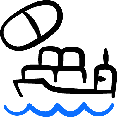 Drugs Traffic Container Ship Icon from Freehand Duotone Set