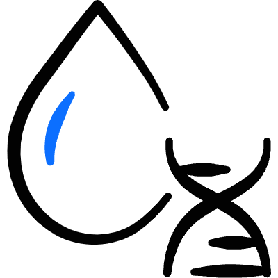 Forensic Science Blood Dna Test Icon from Freehand Duotone Set