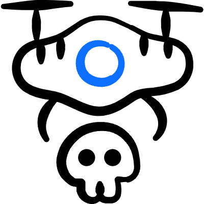 Illegal Logistic Drone Icon from Freehand Duotone Set