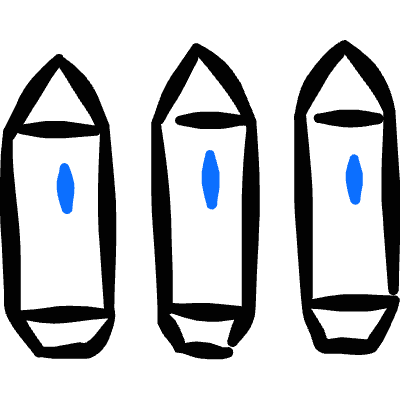 Modern Weapon Bullets Icon from Freehand Duotone Set