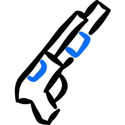 Modern Weapon Shotgun Icon from Freehand Duotone Set