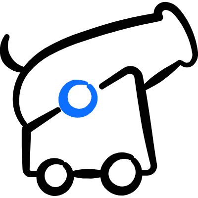 Piracy Cannon Icon from Freehand Duotone Set