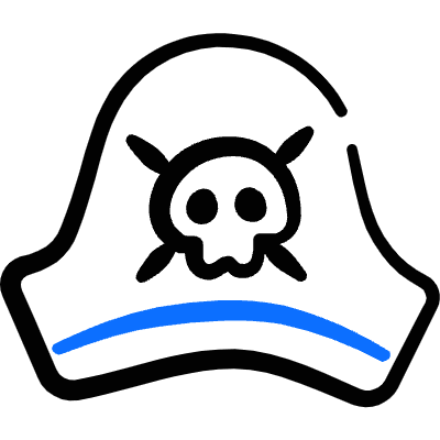 Piracy Captain Hat Icon from Freehand Duotone Set