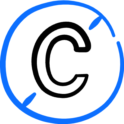 Piracy Copyright Icon from Freehand Duotone Set