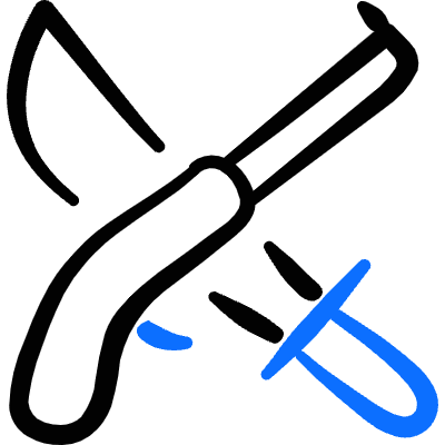 Piracy Crossed Sword Gun Icon from Freehand Duotone Set