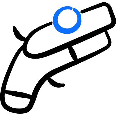 Piracy Flintlock Gun Icon from Freehand Duotone Set