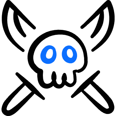 Piracy Skull Crossed Sword Icon from Freehand Duotone Set