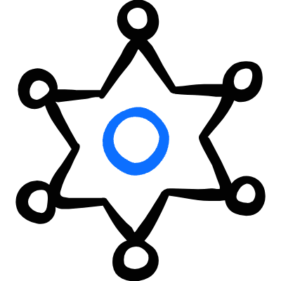 Police Badge Icon from Freehand Duotone Set