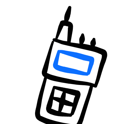 Police Radio Icon from Freehand Duotone Set
