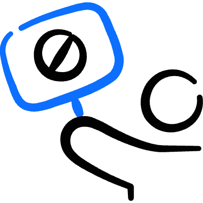 Rioter Protester Banner Icon from Freehand Duotone Set