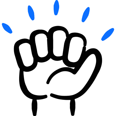 Rioter Protester Fist Icon from Freehand Duotone Set