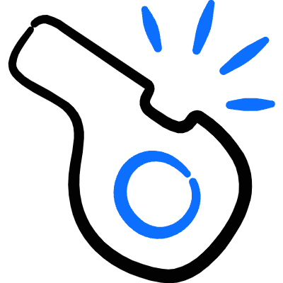 Whistle Blowed Icon from Freehand Duotone Set