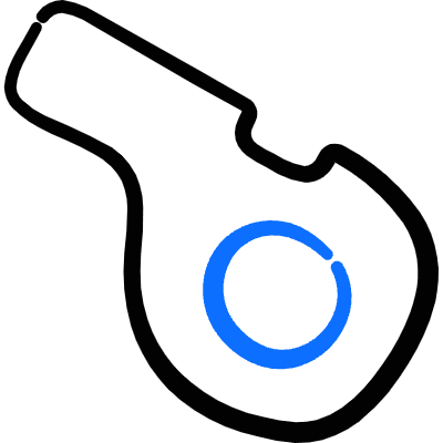 Whistle Icon from Freehand Duotone Set