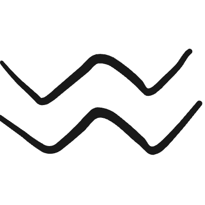 Astrology Aquarius Icon from Freehand Duotone Set