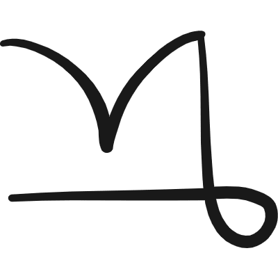 Astrology Capricorn Icon from Freehand Duotone Set