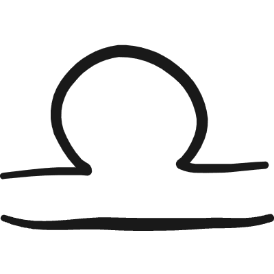 Astrology Libra Icon from Freehand Duotone Set