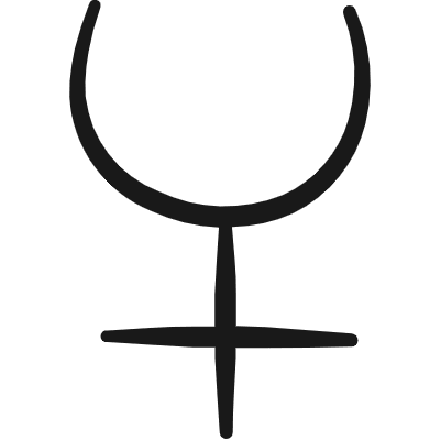 Astrology Symbol Ceres Icon from Freehand Duotone Set